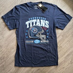 NWT Fanatics Tennessee Titans Navy Short Sleeve Tee Size M